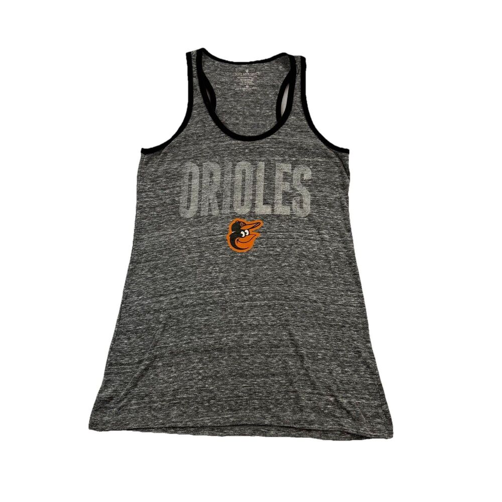 Baltimore Orioles MLB Tank Top Womens Small Gray Soft As A Grape